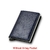 DIENQI Carbon Fiber Card Holder Wallets Men Brand Rfid Black Magic Trifold Leath