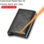 Imagem do DIENQI Carbon Fiber Card Holder Wallets Men Brand Rfid Black Magic Trifold Leath