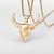 Men Hip Hop Fashion Full Rhinestone Bull Head Pendant Necklace Sparkling Ice Out - big stores