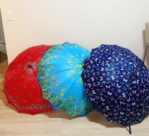 Guarda chuva tecido duplo - 16 varetas