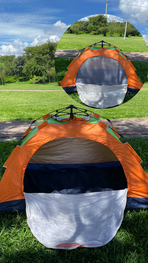 Barraca de camping semi automático 2 pessoas Brinde 1 esteira