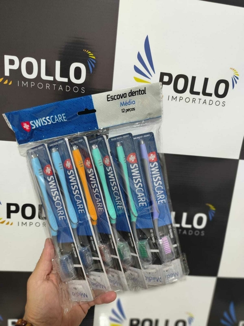 ESCOVA DENTAL PACOTE C/12PCS ADULTO MACIA-SWISSCARE UN