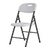 adeira Dobrável Branca Ergonômica Conforto 87 x 52 x 46