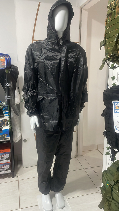 Capa de chuva motoboy com bolso e capuz