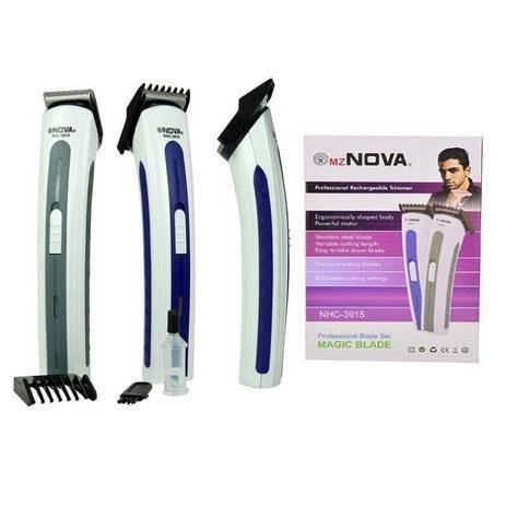 Máquina de Cortar Cabelo Barba Pelos Aparador Portátil Bivolt Recarregável