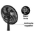 ventilador de mesa oscilante 30cm - 45w - Pollo Importados