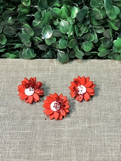 Enfeite Trio florzinha em biscuit - comprar online