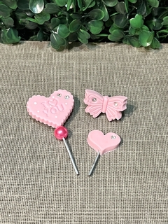 Enfeite kit, Coração e Borboleta - comprar online