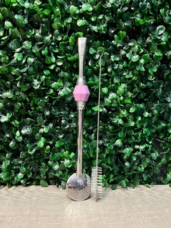 Bomba Inox Rosqueável + Escova - Pedra Rosa Bebê - comprar online