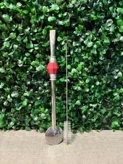 Bomba Inox Rosqueável + Escova - Pedra Vermelha - comprar online