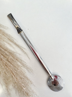 Bomba Inox com pingente Nossa Senhora
