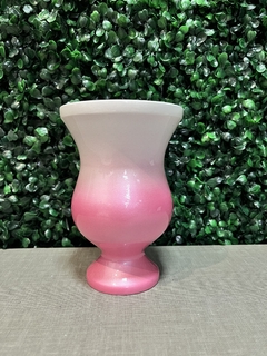 Cuia Taça Madeira Imbuia - Branco com Rosa - comprar online