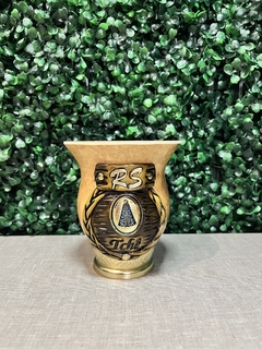 Cuia de Porongo Personalizada / Pé de Metal - comprar online