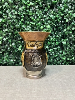 Cuia de Porongo Personalizada / Pé de Metal - comprar online