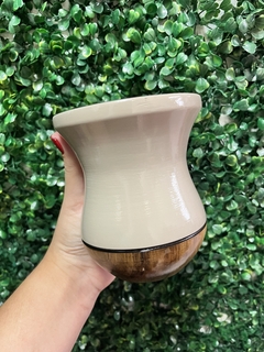 Cuia Madeira Imbuia - Nude - comprar online