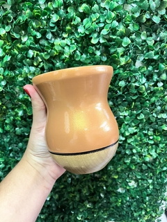 Cuia Madeira Imbuia - Bronze - comprar online