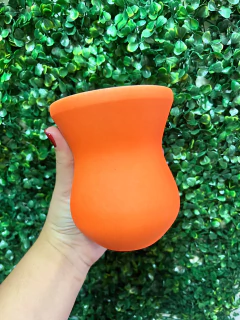 Cuia Madeira Imbuia - Laranja fosco - comprar online