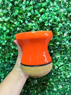 Cuia Madeira Imbuia - Laranja - comprar online