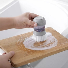 Escova Lava Louça Dispenser Dosador De Detergente Cozinha na internet