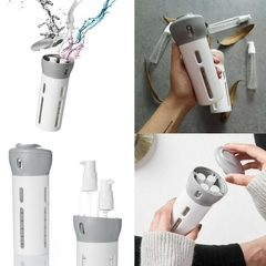 DAFUSHOP Kit Dispenser Garrafa 4 Em 1 Loção Shampoo Gel Viagem Utensílios Praticidade utilidade doméstica ENVIO RÁPIDO - Loja a loja 