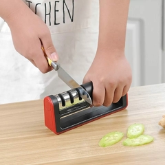DAFUSHOP Afiador Amolador De Facas 3 Opções De Afiar Profissional Top utilidade doméstica ENVIO RÁPIDO - comprar online