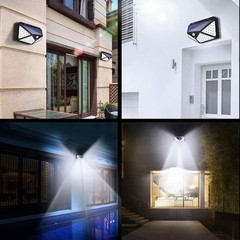 DAFUSHOP Luminária Solar Sensor De Presença 100 Leds Quintal Segurança iluminação externa ENVIO RÁPIDO - comprar online