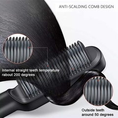 DAFUSHOP Escova De Cabelo Elétrica 3 em 1 Pente De Aquecimento Para Alisador Bivolt Utensílio de cabelo ENVIO RÁPIDO - comprar online