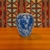 Potiche em porcelana Chinesa azul motivo floral-30cm
