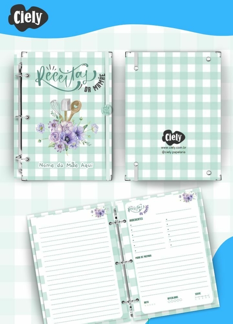 Fichário de receitas dia da Mães