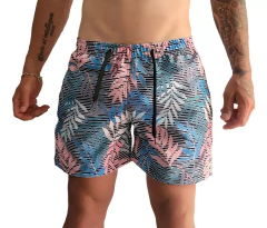 Short Laurus Malla Slim Hojas - comprar online
