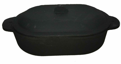 Olla Matambrera De Fundición De Hierro Chica Con Tapa 3 Lts.