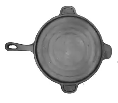 Sarten Con Tapa Pizzera De Hierro Fundido 30 Cms en internet