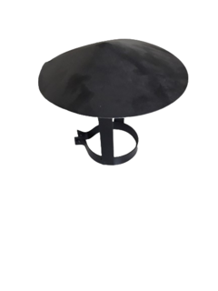 Sombrero para chimenea Horno de barro o salamandra de 4" - Fanáticos del Horno de Barro