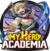 Botton Boku no hero - My hero academia 4,5cm broche com chaveiro