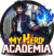 Botton Boku no hero - My hero academia 4,5cm broche com chaveiro - Narumi e Cia