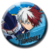 Botton Boku no hero - My hero academia 4,5cm broche com chaveiro - Narumi e Cia