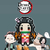 Kimetsu no Yaiba (Demon Slayer) Ímã ou Chaveiro - Pixel Art/ Hama Beads - comprar online