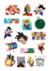 50 adesivos stickers Dragon Ball - 3 - comprar online