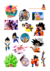 50 adesivos stickers Dragon Ball - 2 na internet