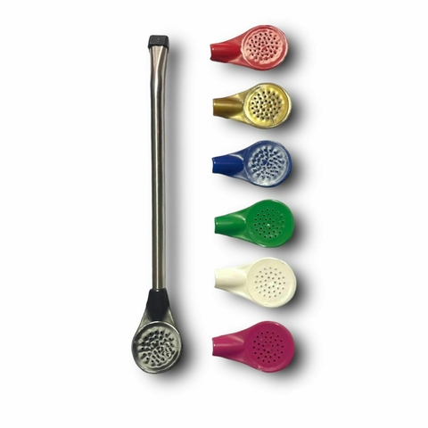 BOMBA INOX COM BOJO PLÁSTICO REMOVÍVEL