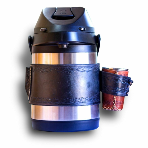 CINTA DE COURO PARA GARRAFA TÉRMICA