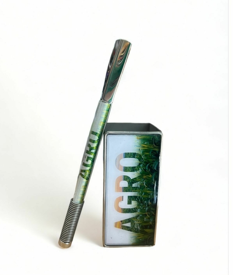 KIT TERERÉ INOX (COPO + BOMBA DESMONTÁVEL) AGRO/BOLSONARO/CARRETA/NELORE