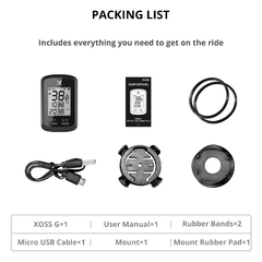 XOSS G/G+ GPS À prova d'água Bluetooth ANT+ Cadência Velocidade
