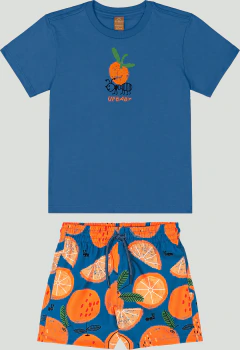 Conjunto camiseta e short microfibra