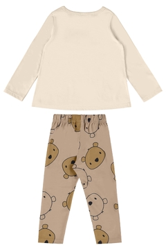 Conjunto blusa malha e calça em cotton - comprar online