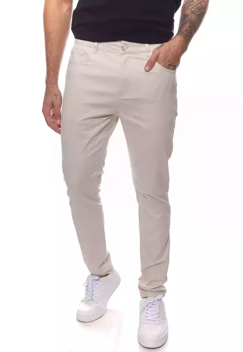 Calça Esporte Fino Slim Areia CL - comprar online
