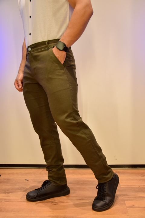 Calça Sport Fino Sarja Verde