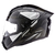 CASCO LS2 352 ROOKIE BETA NEGRO GRIS BRILLO CON SPOILER
