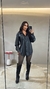 JAQUETA PARKA COURO FAKE