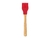 Pincel de Silicone Cabo de Bamboo Mor Vermelho